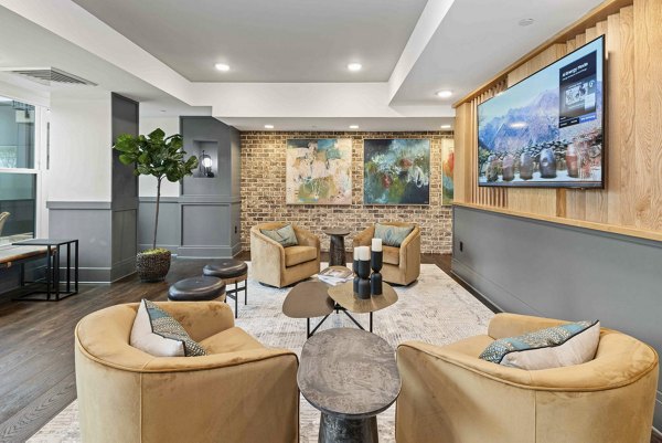 clubhouse at Alexan LoSo Apartments 