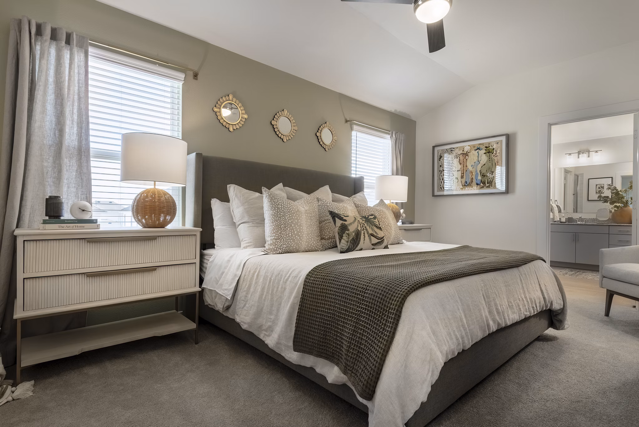 bedroom at Arista San Gabriel Apartments