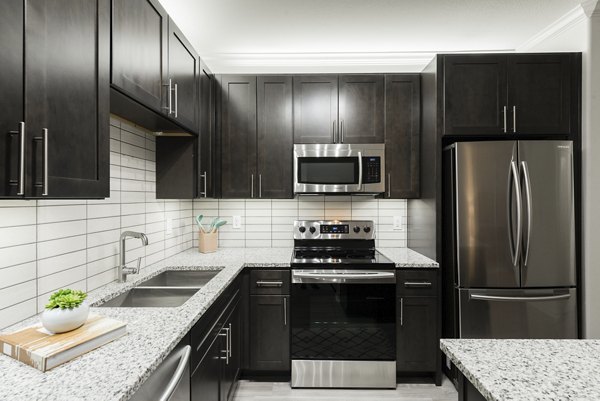 kitchen at Duo West Champions Apartments 