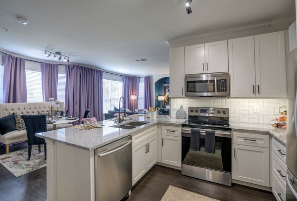 kitchen at Duo West Champions Apartments 