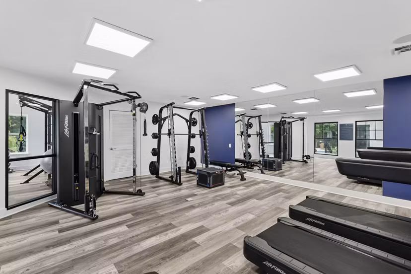 fitness center at Kensington Crossing Apartments