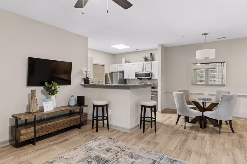 living room at Kensington Crossing Apartments