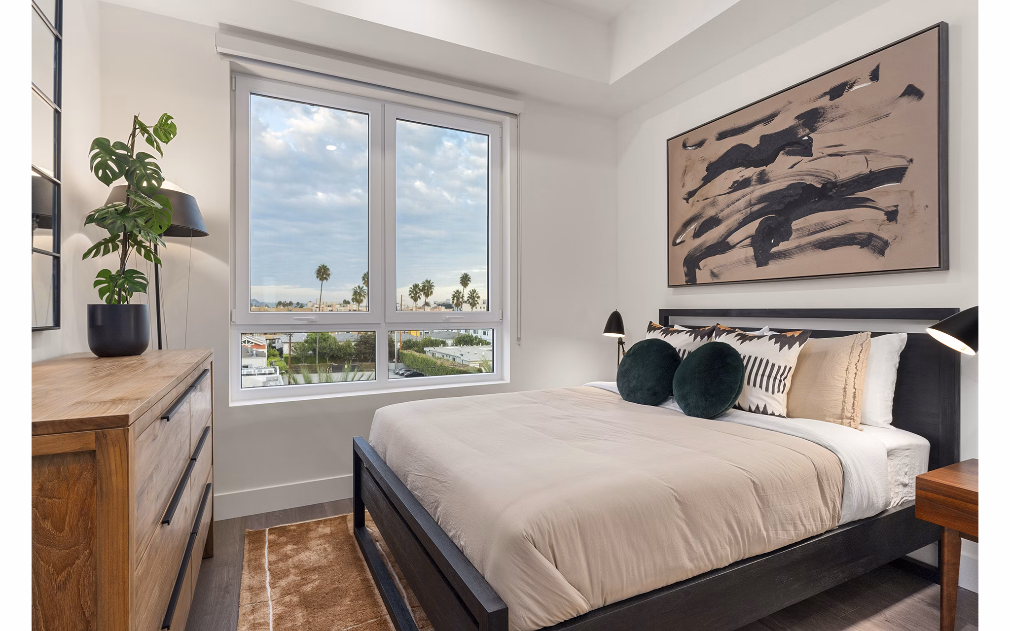 bedroom at Silhouette Apartments