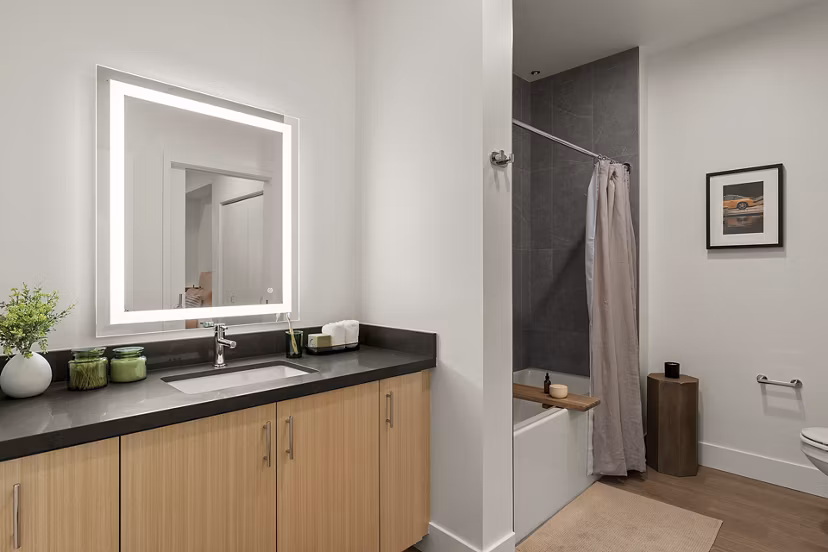 bathroom at Silhouette Apartments