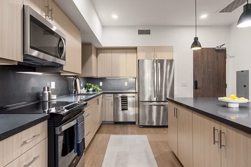 kitchen at Silhouette Apartments