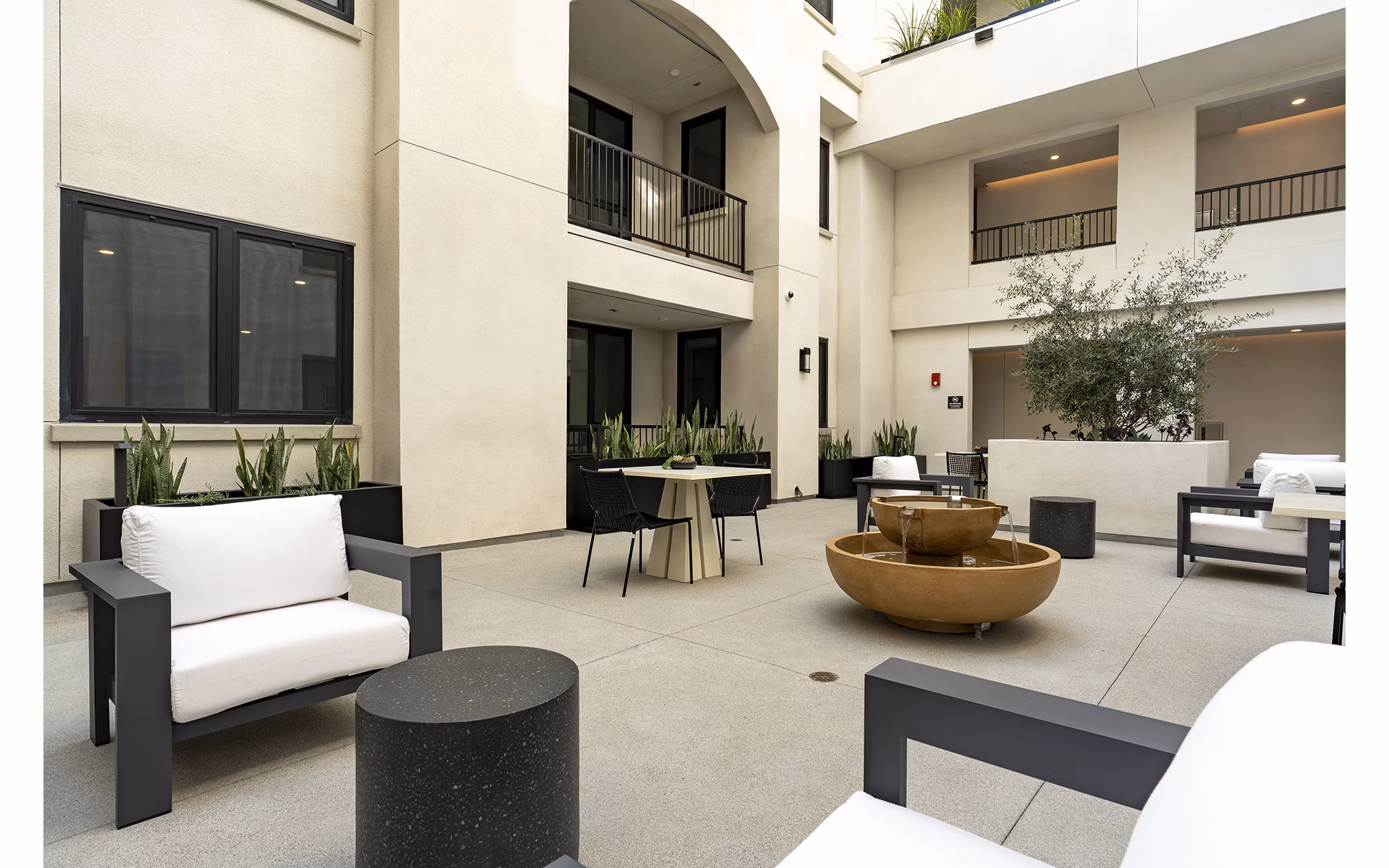 fire pit at Silhouette Apartments