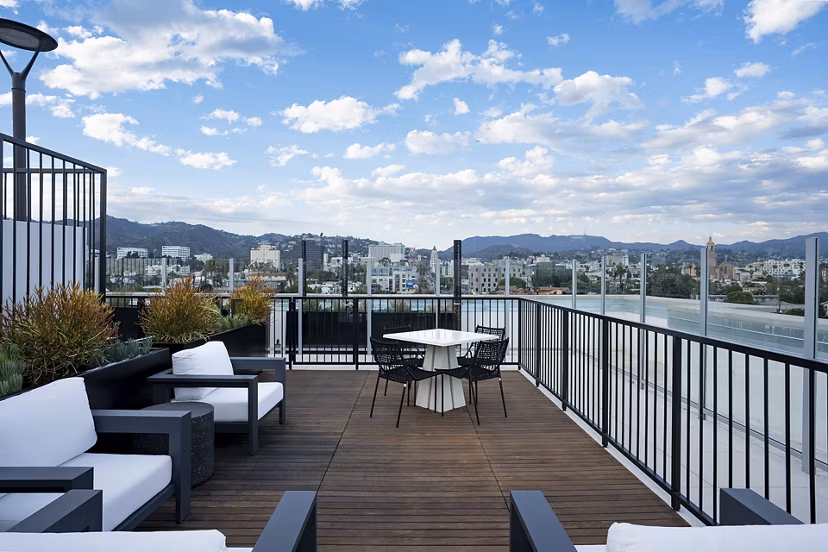 fire pit at Silhouette Apartments