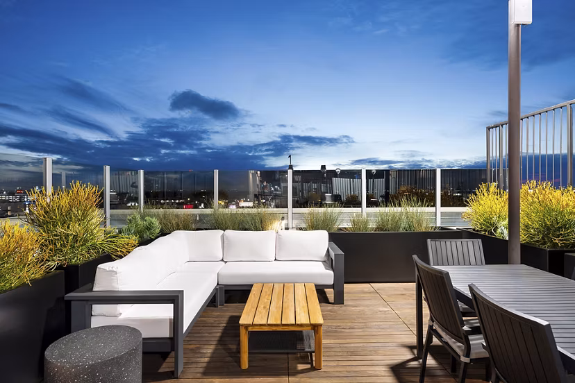 fire pit at Silhouette Apartments