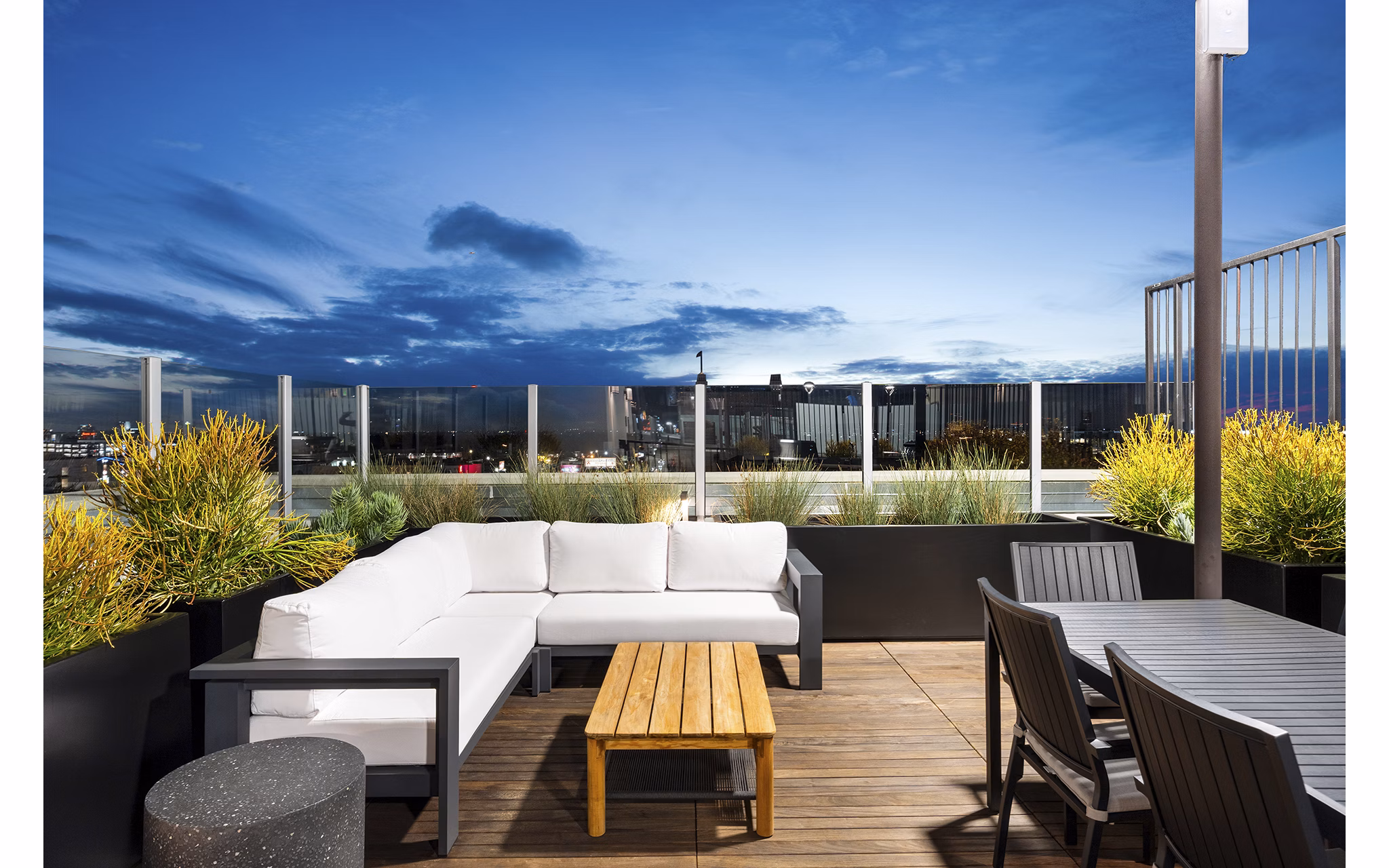 fire pit at Silhouette Apartments