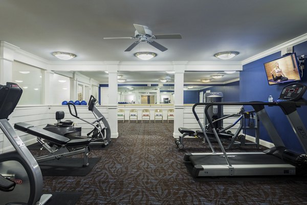 fitness center at The Gardens of Annapolis Apartments