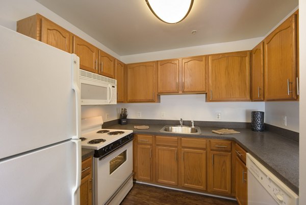 kitchen at The Gardens of Annapolis Apartments