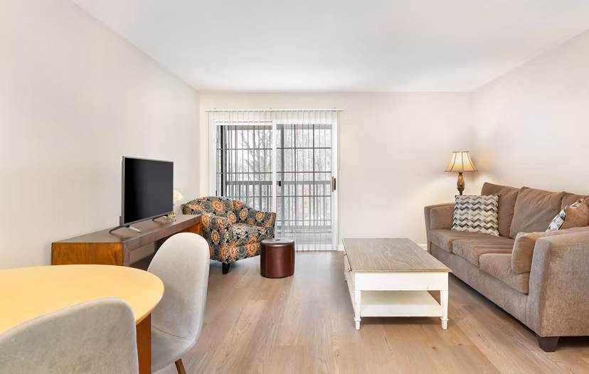 living room at The Gardens of Annapolis Apartments