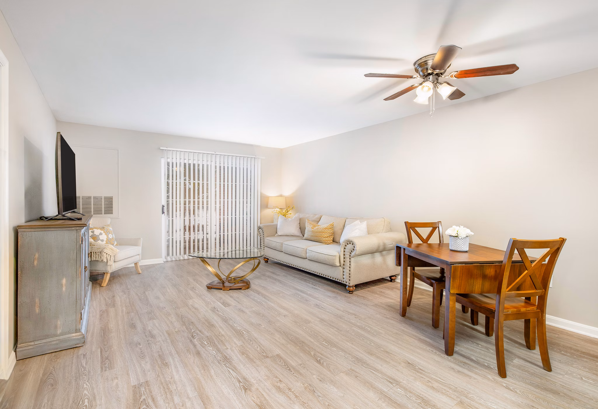 living room at The Gardens of Annapolis Apartments