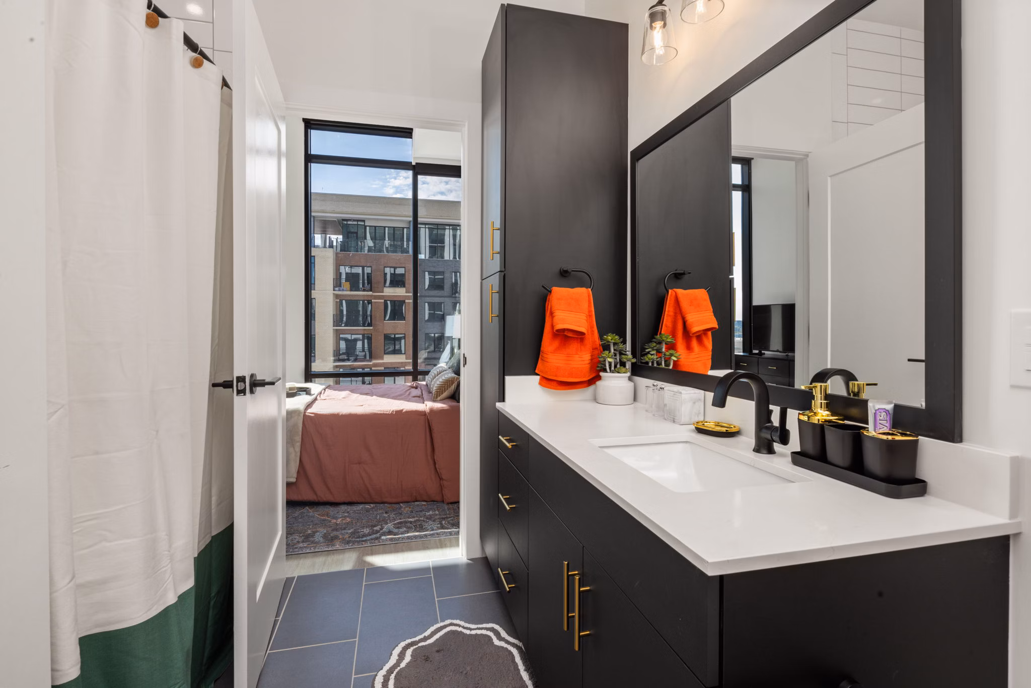bathroom at Overlook at Radius Dilworth Apartments