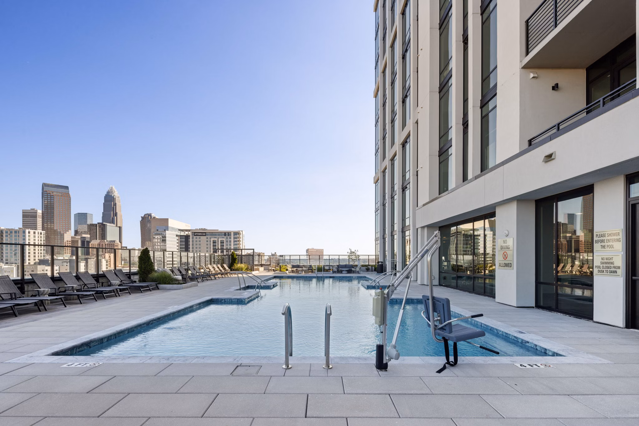 pool at Overlook at Radius Dilworth Apartments