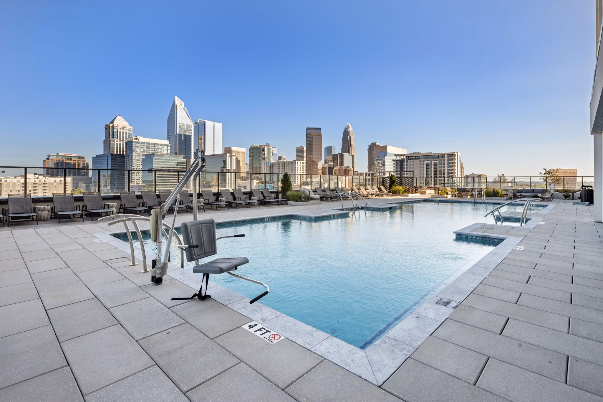 pool at Overlook at Radius Dilworth Apartments