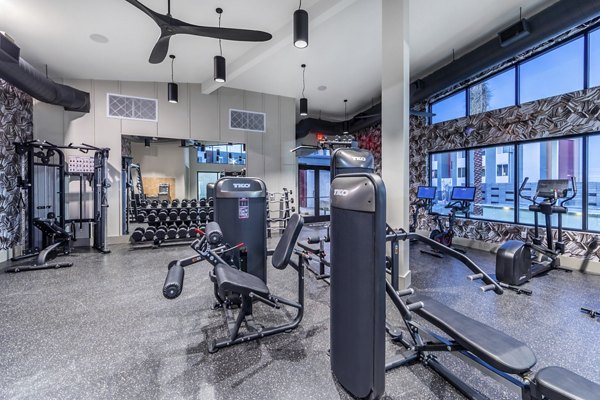 fitness center at Birchway Tropicana Apartments