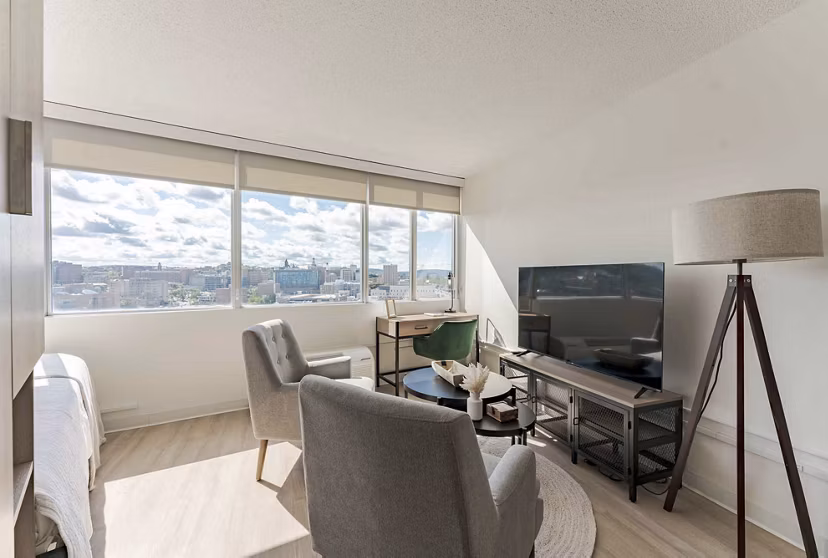 living room at Tower701 Apartments 