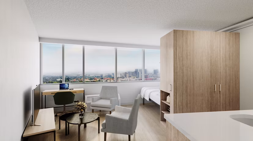 living room at Tower701 Apartments 