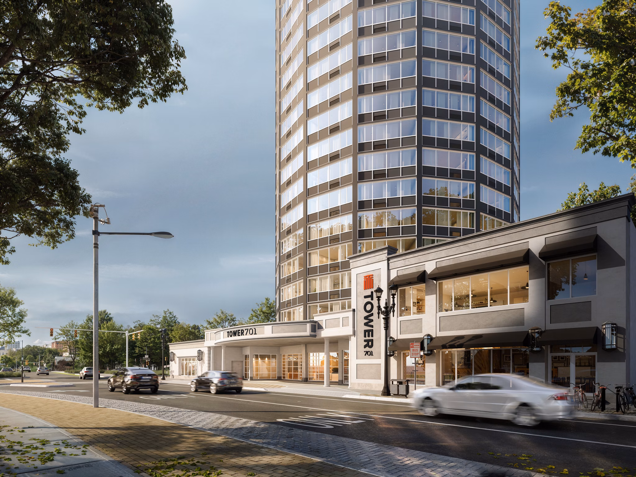 rendering at Tower701 Apartments