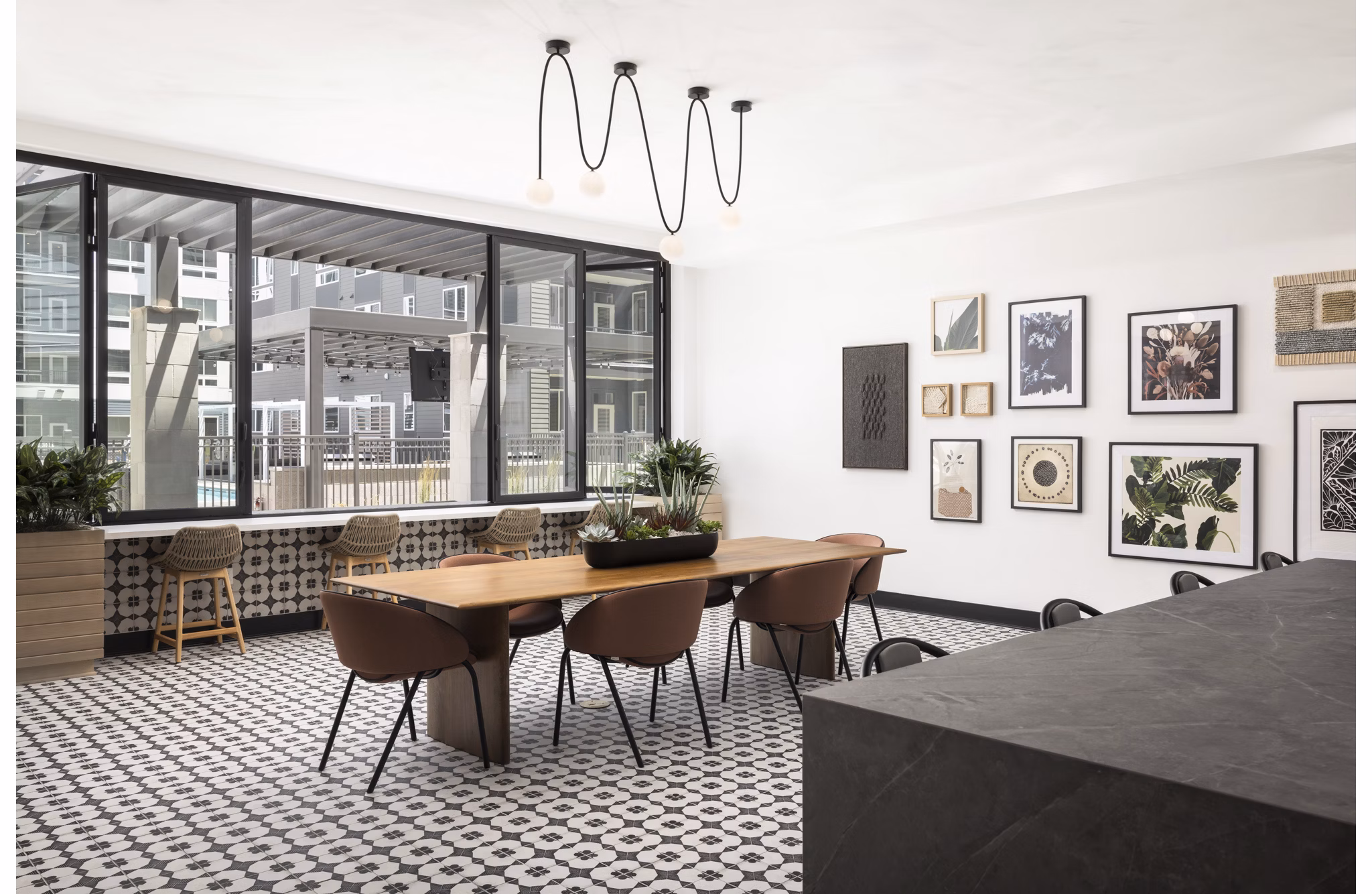 clubhouse at RYE Central Park Apartments