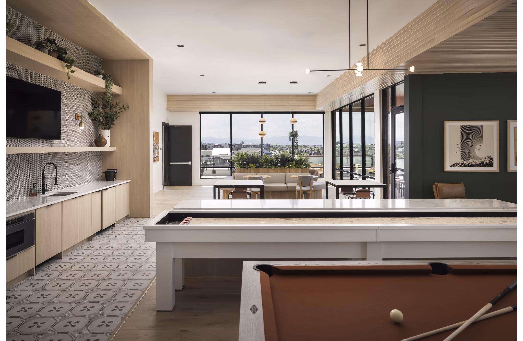 clubhouse at RYE Central Park Apartments