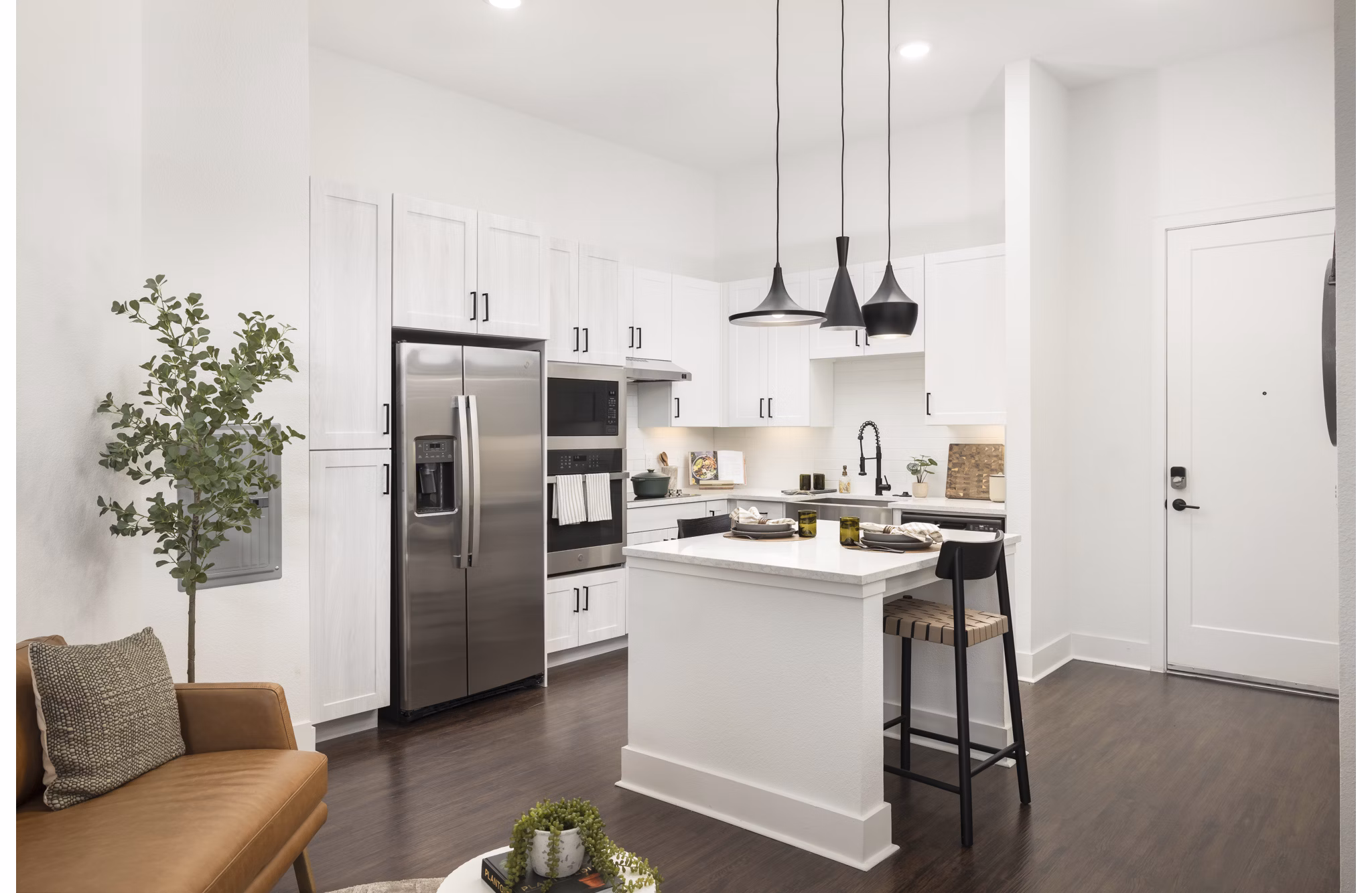 kitchen at RYE Central Park Apartments