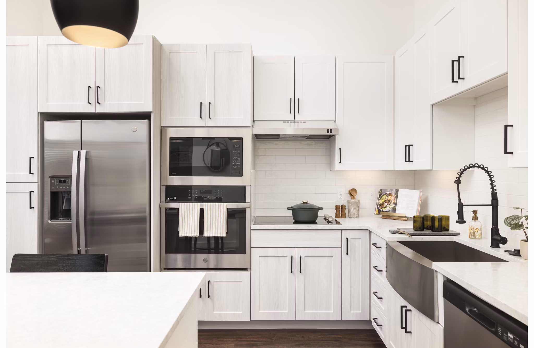 kitchen at RYE Central Park Apartments