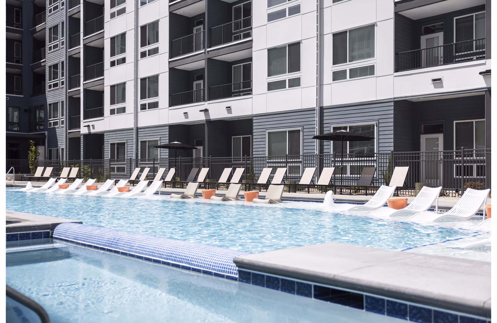 pool at RYE Central Park Apartments