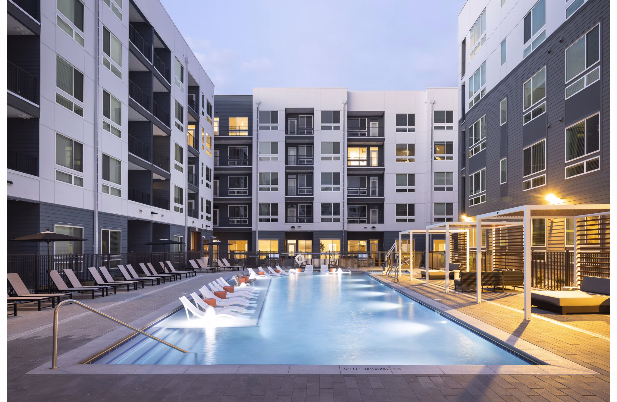 pool at RYE Central Park Apartments