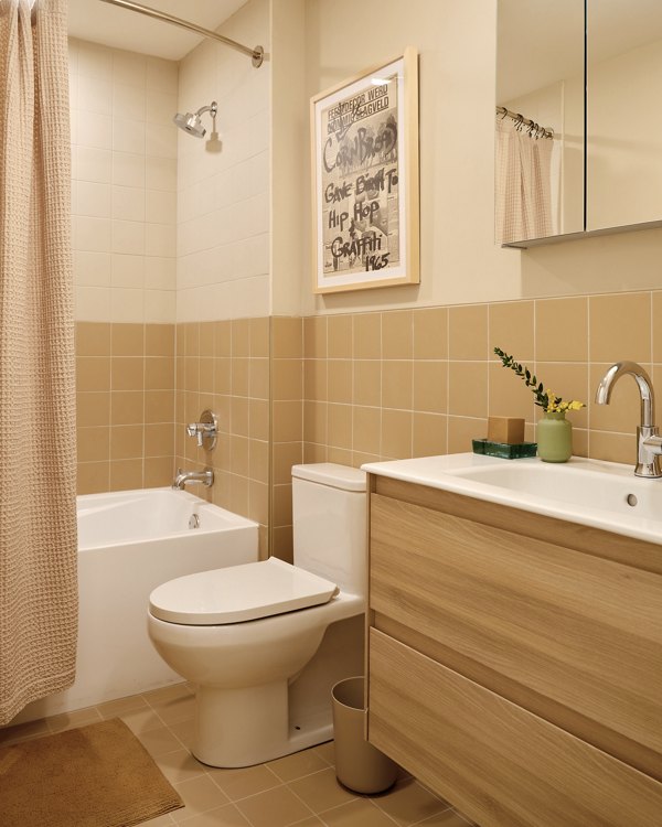 bathroom at Ray Philly Apartments 