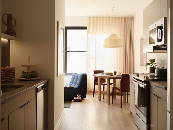 kitchen at Ray Philly Apartments 