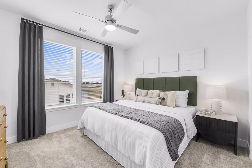 bedroom at Alta Westinghouse Townhomes Apartments