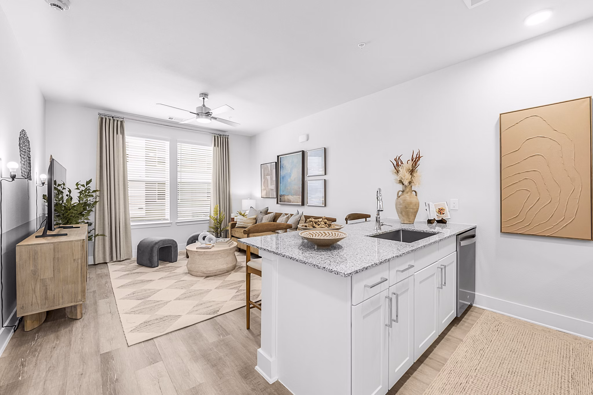 kitchen at Alta Westinghouse Townhomes Apartments