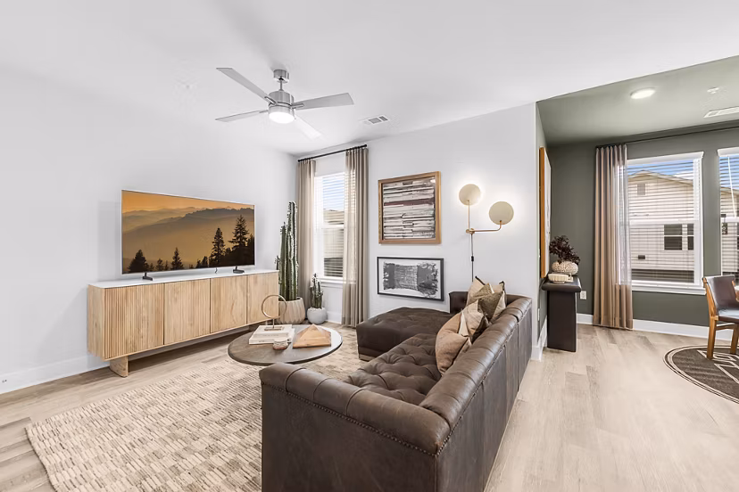 living room at Alta Westinghouse Townhomes Apartments