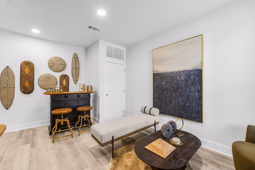 living room at Alta Westinghouse Townhomes Apartments
