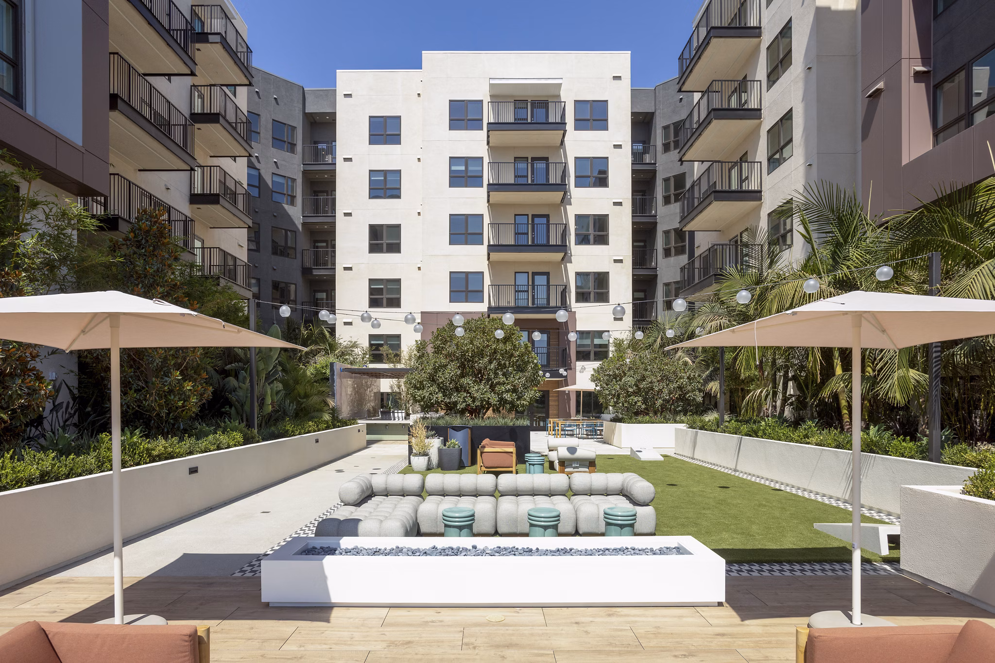 recreational area at Intro Apartments