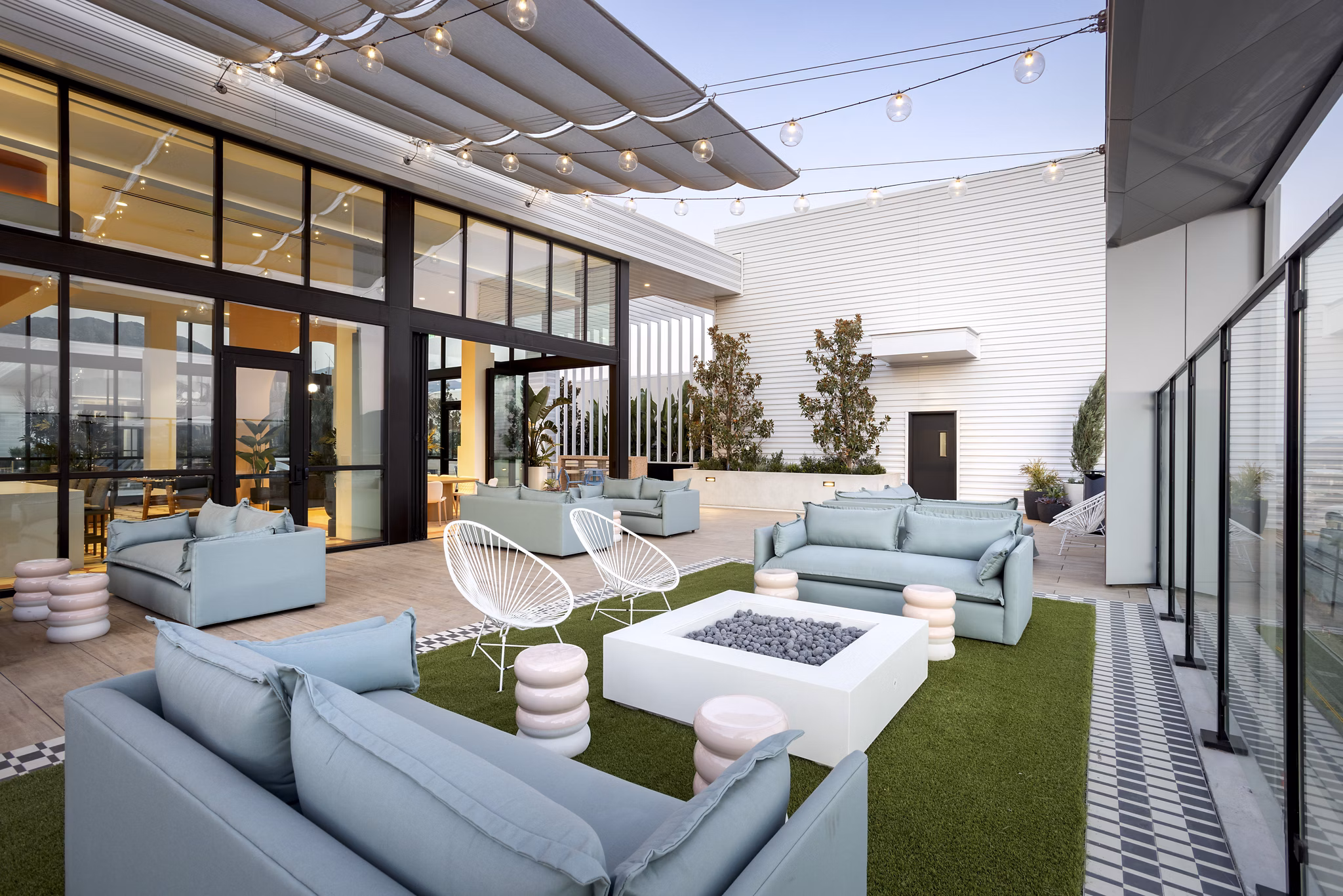 recreational area at Intro Apartments