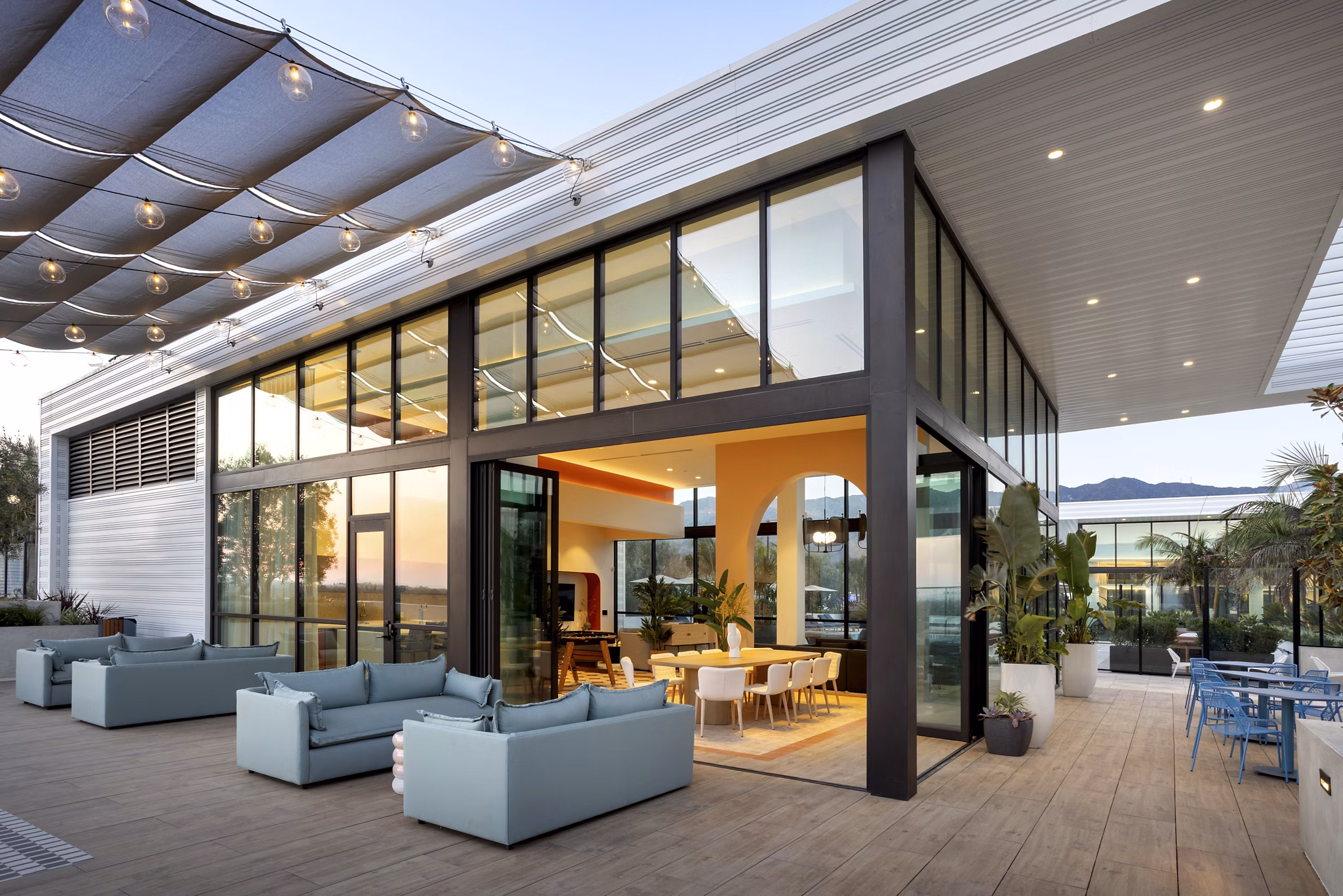 recreational area at Intro Apartments