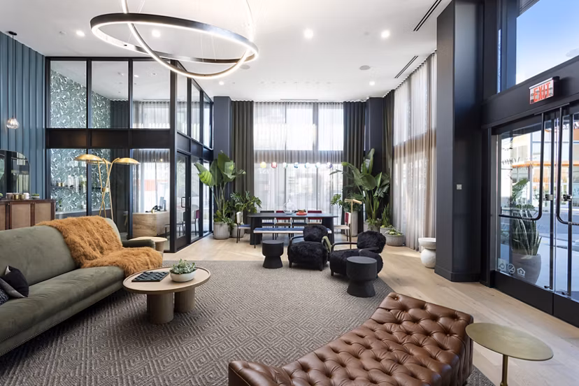 clubhouse at Alexan NoHo West Apartments