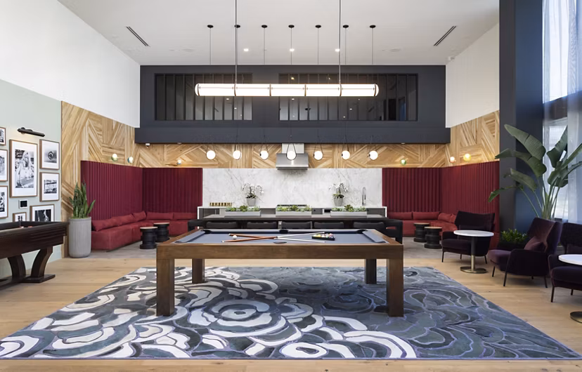 clubhouse at Alexan NoHo West Apartments
