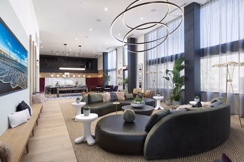 clubhouse at Alexan NoHo West Apartments