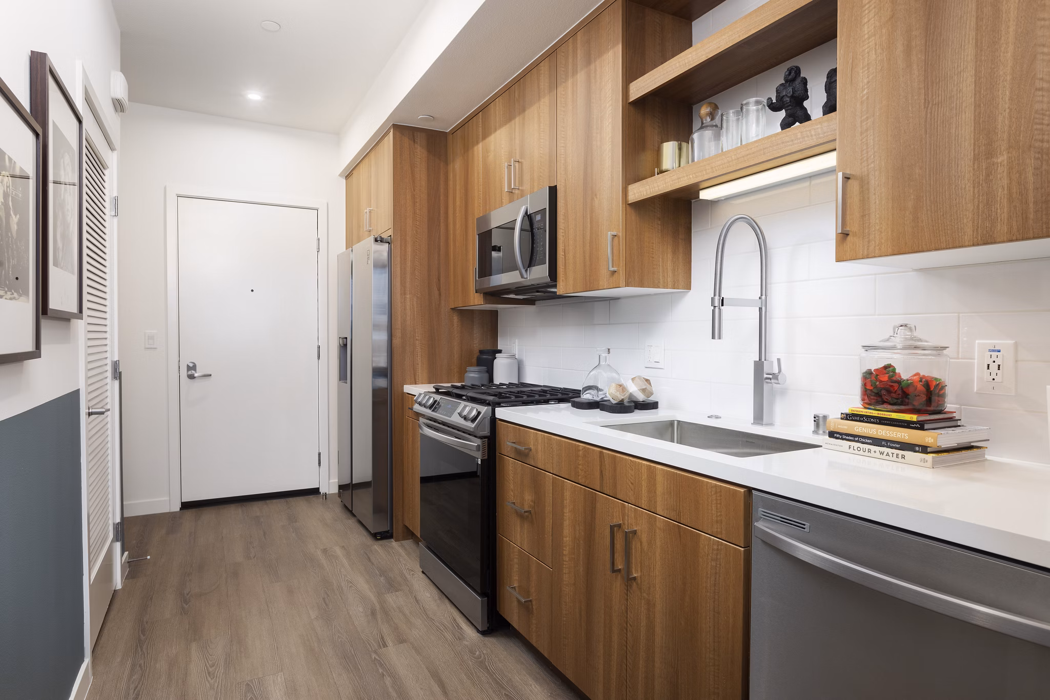 kitchen at Alexan NoHo West Apartments