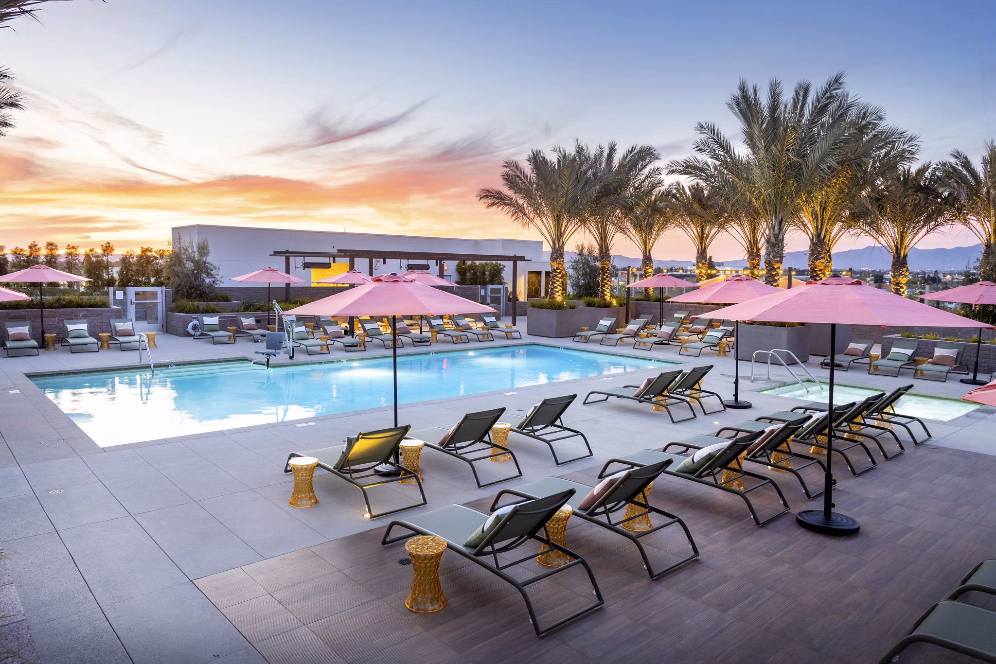 pool at Alexan NoHo West Apartments