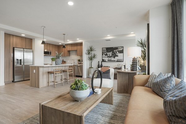 living room at Maxwell at Bascom Apartments
