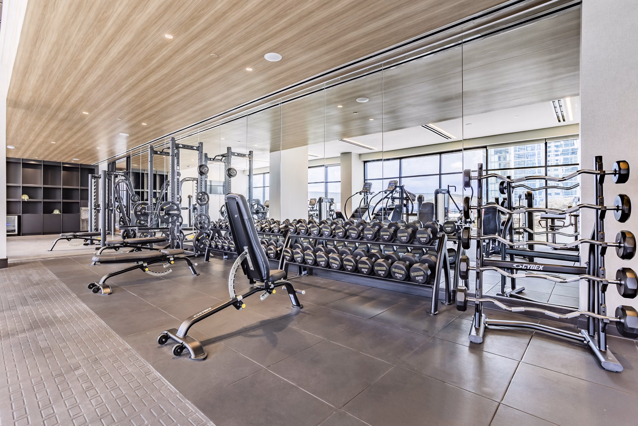 fitness center at Parkside Residences Apartments