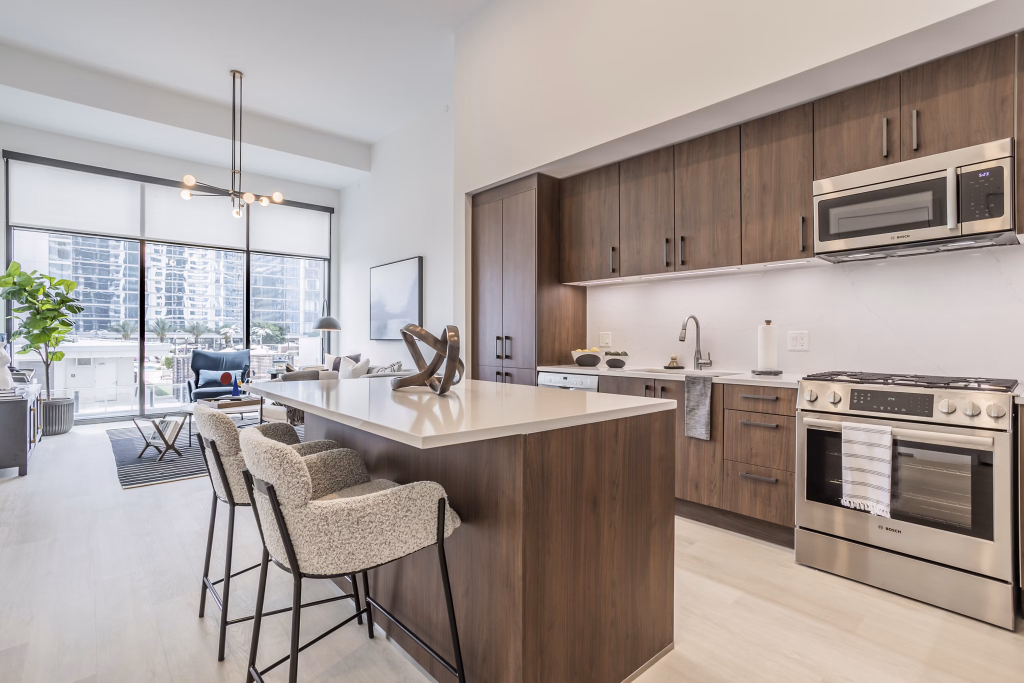 kitchen at Parkside Residences Apartments