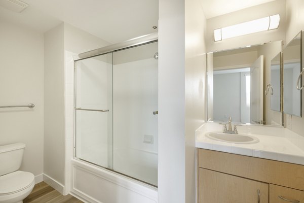 bathroom at St. Tropez Apartments Apartments