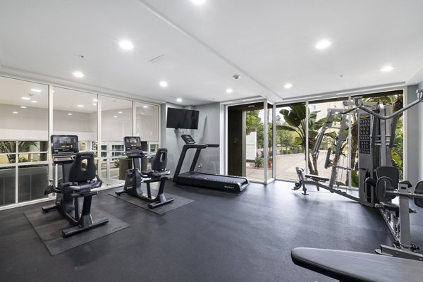 fitness center at St. Tropez Apartments Apartments