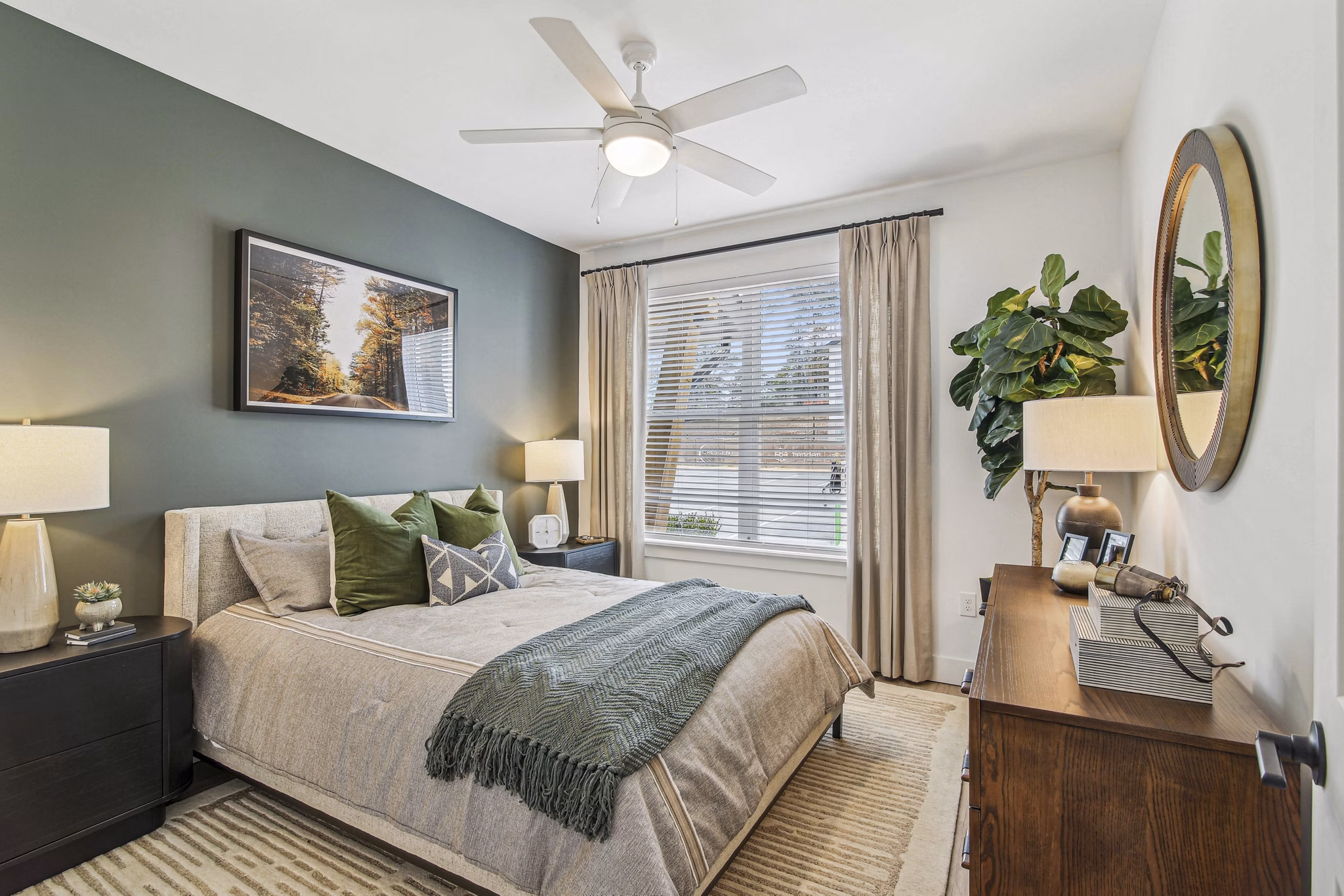 bedroom at Render Stockbridge Apartments 